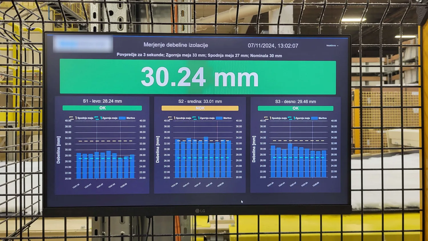 Praćenje debljine materijala u proizvodnji